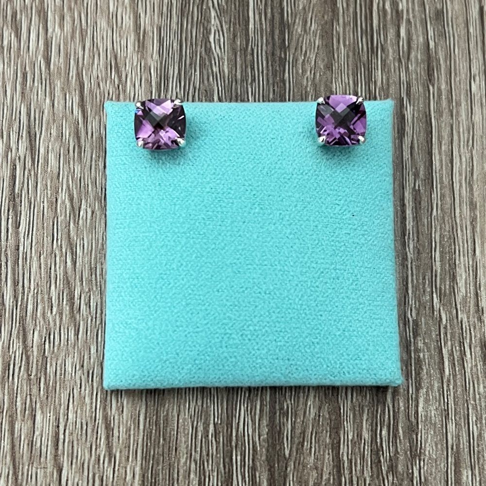 Amethyst‎ sparkler earrings